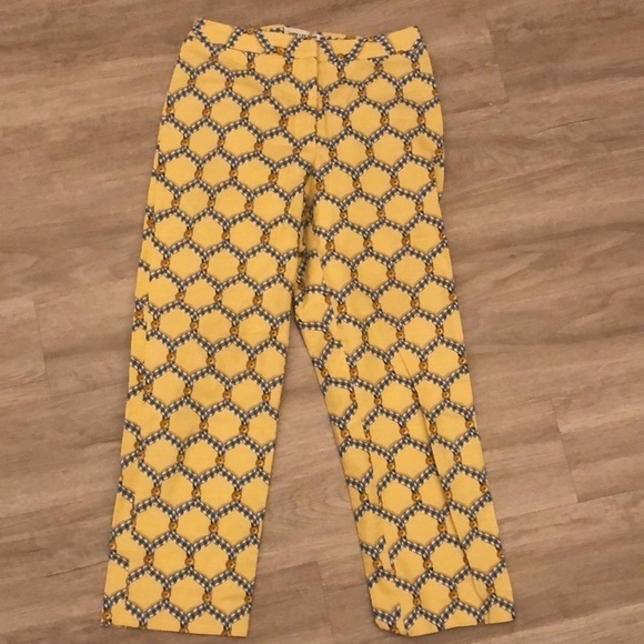 Vintage Judy Lee Cole Cropped Pants High Rise Size 4 Retro Honeycomb - Picture 6 of 6